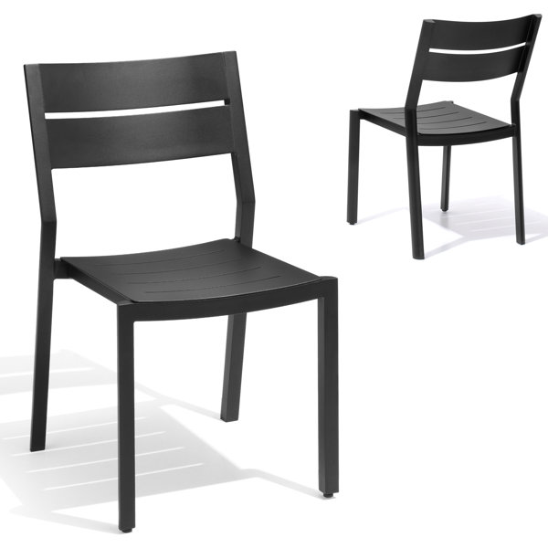 Latitude Run® Jaqulynn Outdoor Stacking Dining Side Chair